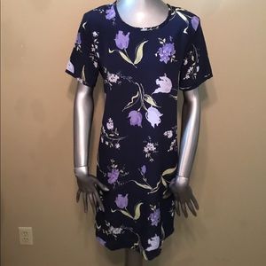 Vintage Hayley blue floral dress